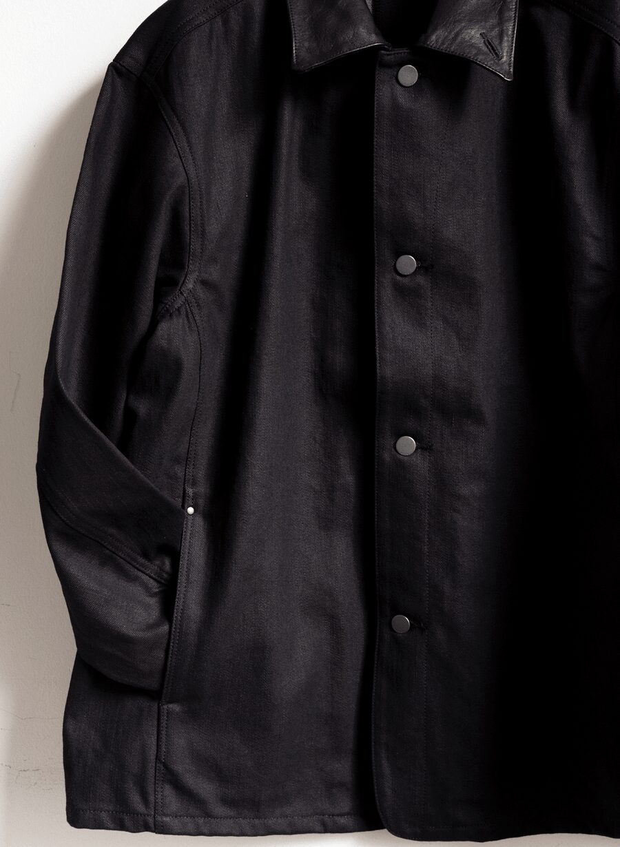kiivu　DENIM WORK JACKET -12.5oz Rainbow Denim + SUMI chintz finish-