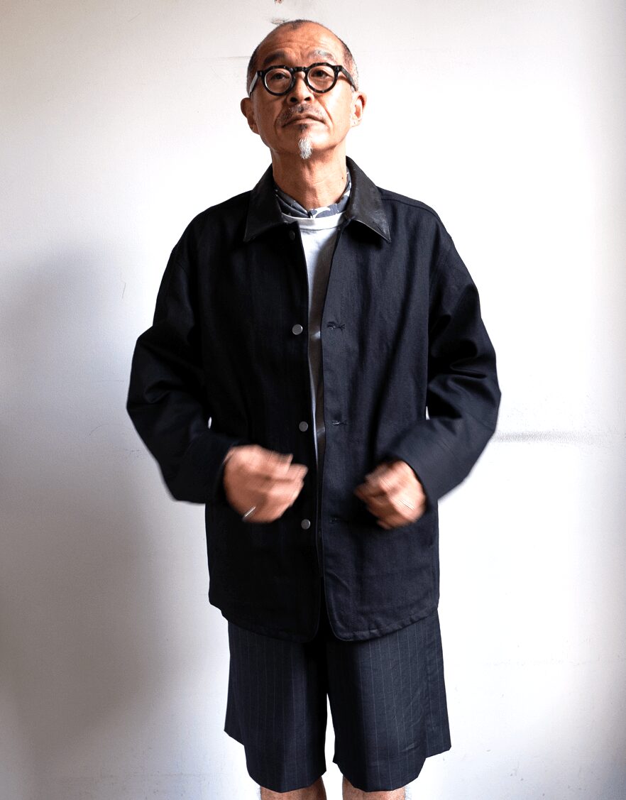 kiivu　DENIM WORK JACKET -12.5oz Rainbow Denim + SUMI chintz finish-