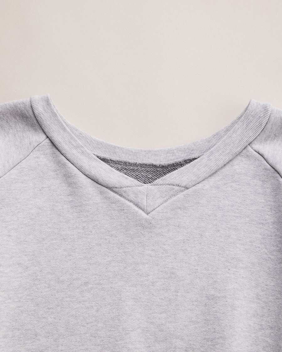 NICENESS　DOUBLE FRONT COTTON HEATHER SWEAT “C.ISAAC”