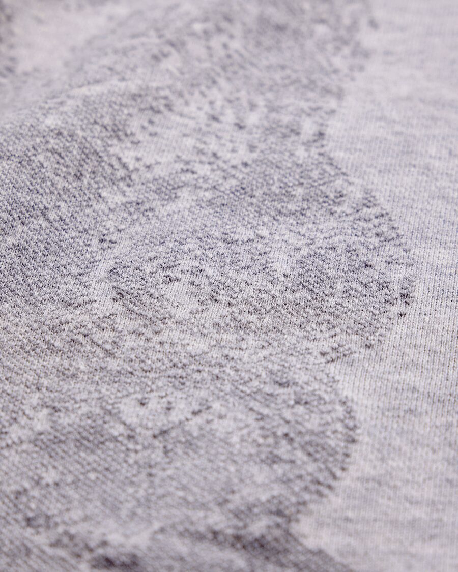 NICENESS　DOUBLE FRONT COTTON HEATHER SWEAT “C.ISAAC”