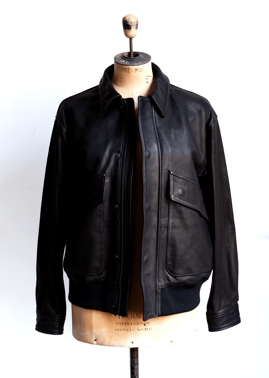 ULTERIOR　CALF LEATHER FLIGHT JACKET