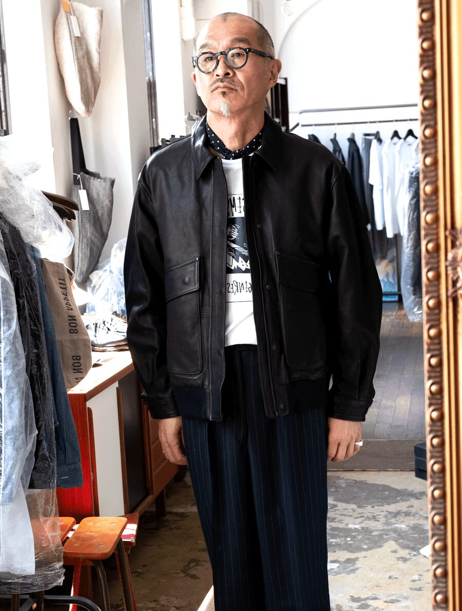 ULTERIOR CALF LEATHER FLIGHT JACKET | 大阪心斎橋のメンズ洋服の