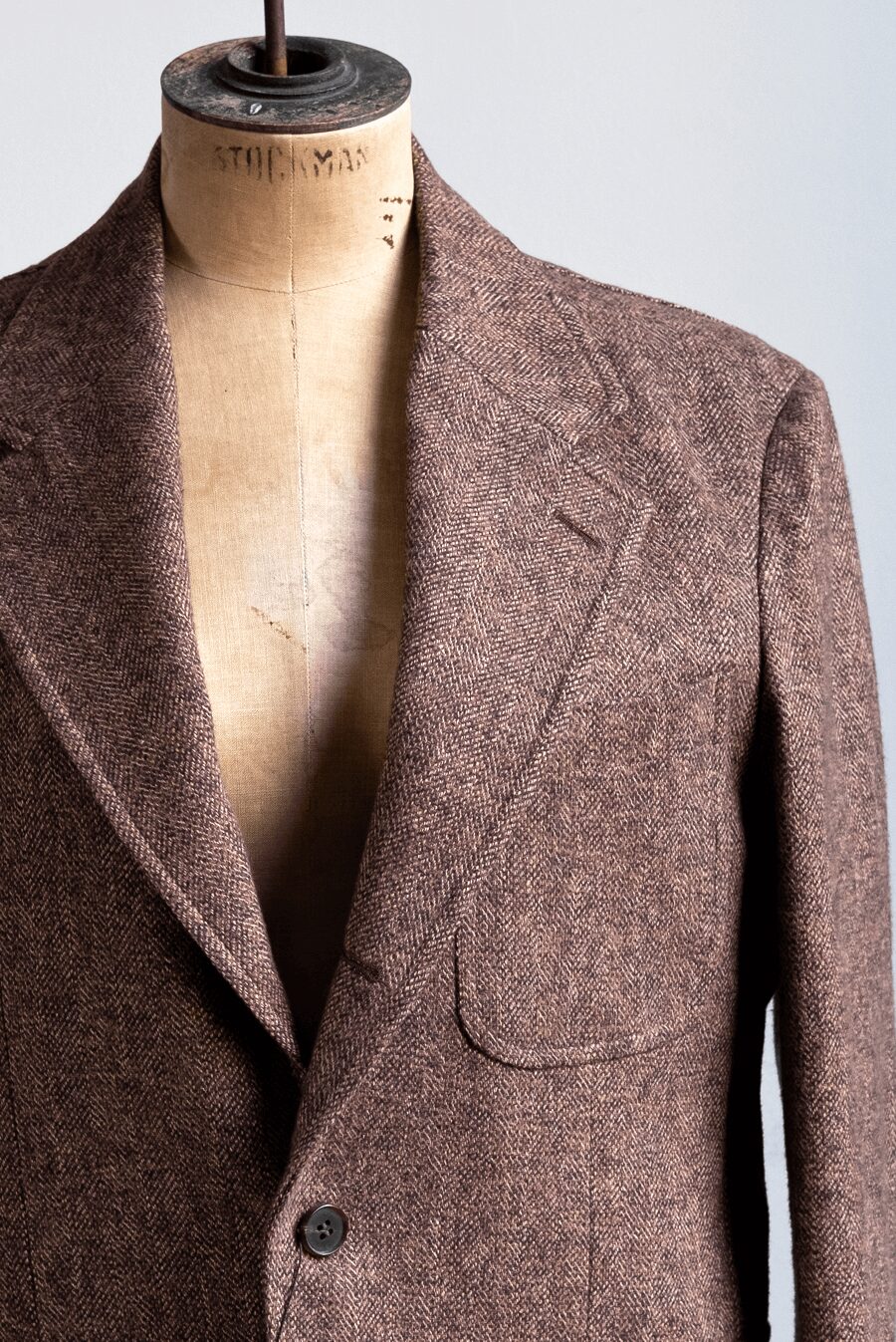 YAMAGUCHI STORE　Cotton Herringbone Tweed Jacket