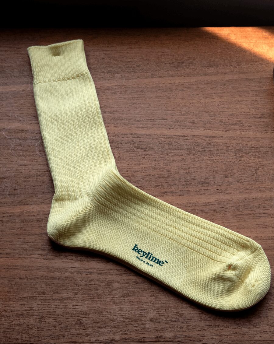 keylime　Cotton Rib Socks