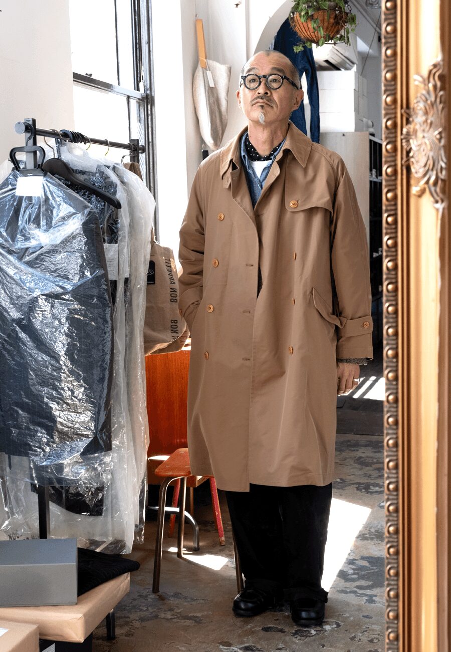 ts(s)　Hard Twist “SOLOTEX” Stretch Twill Cloth Raglan Sleeve Trench Coat