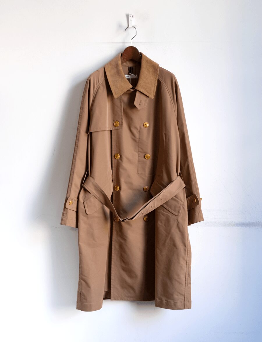 ts(s)　Hard Twist “SOLOTEX” Stretch Twill Cloth Raglan Sleeve Trench Coat