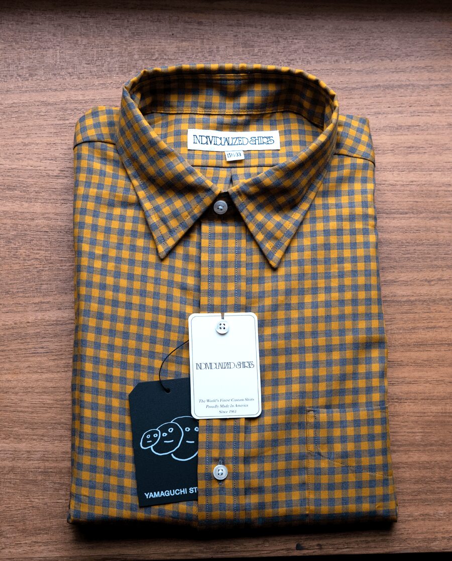 INDIVIDUALIZED SHIRTS　Cotton Viyella Color Gingham Check Regular Collar