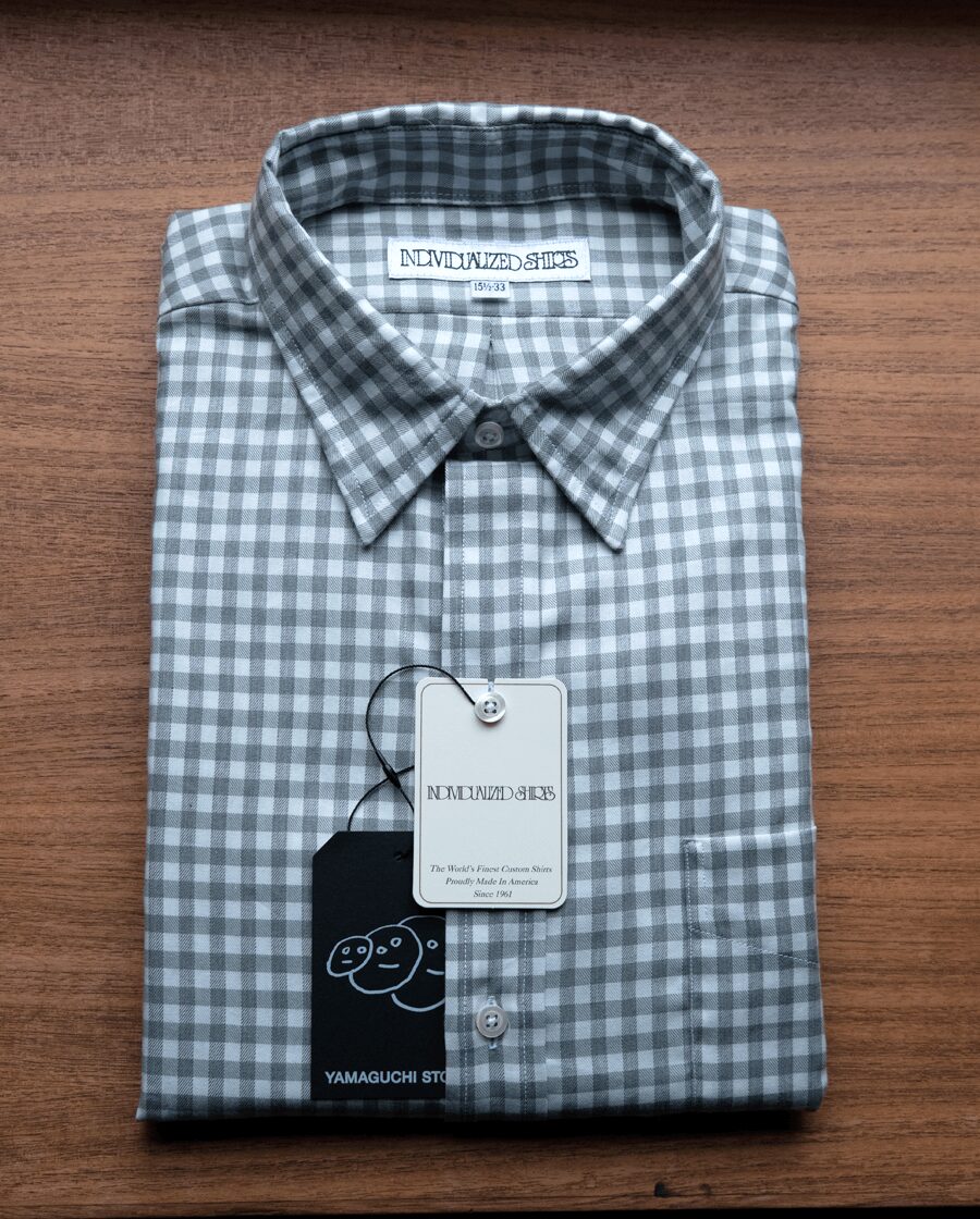 INDIVIDUALIZED SHIRTS　Cotton Viyella Color Gingham Check Regular Collar