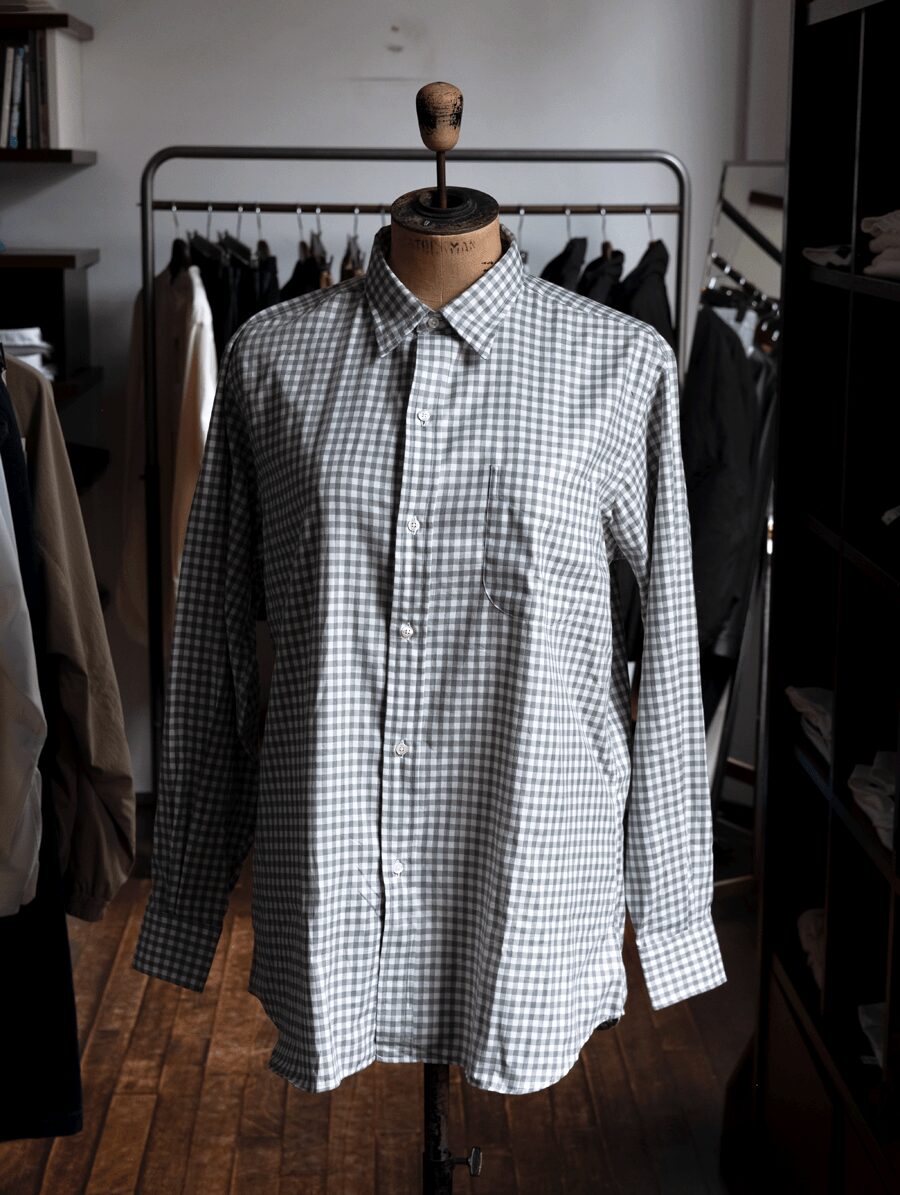 INDIVIDUALIZED SHIRTS　Cotton Viyella Color Gingham Check Regular Collar