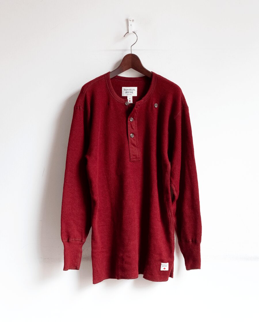 STANFIELD’S　HERITAGE HEAVY WEIGHT WOOL HENLEY