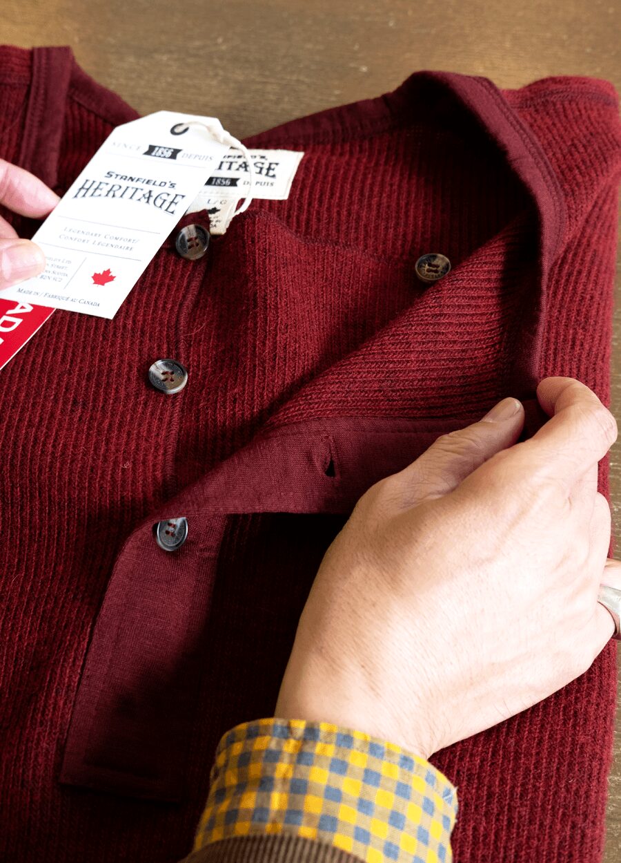 STANFIELD’S　HERITAGE HEAVY WEIGHT WOOL HENLEY