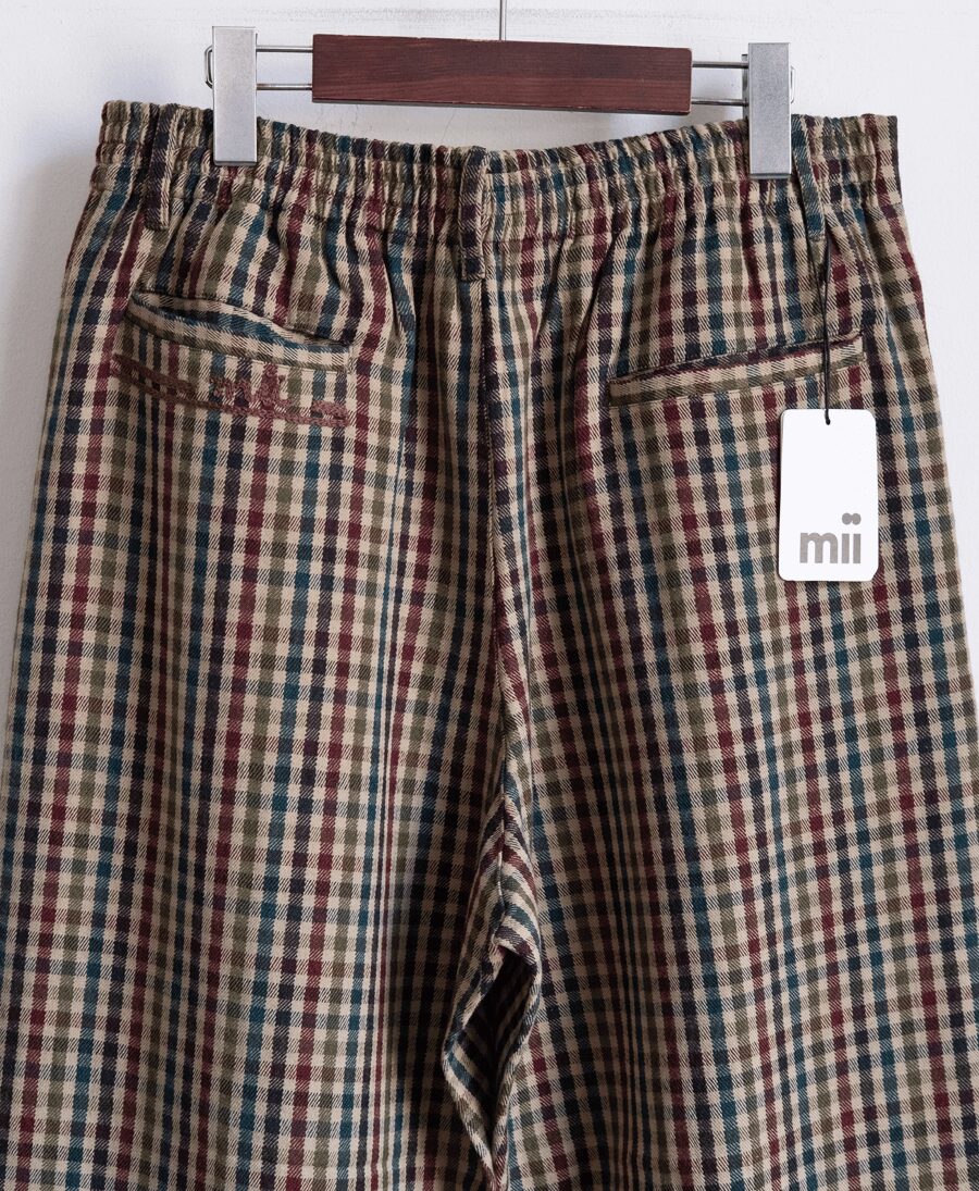 mii　OVERDYED GUN CLUB CHECK “PANT DEBA”