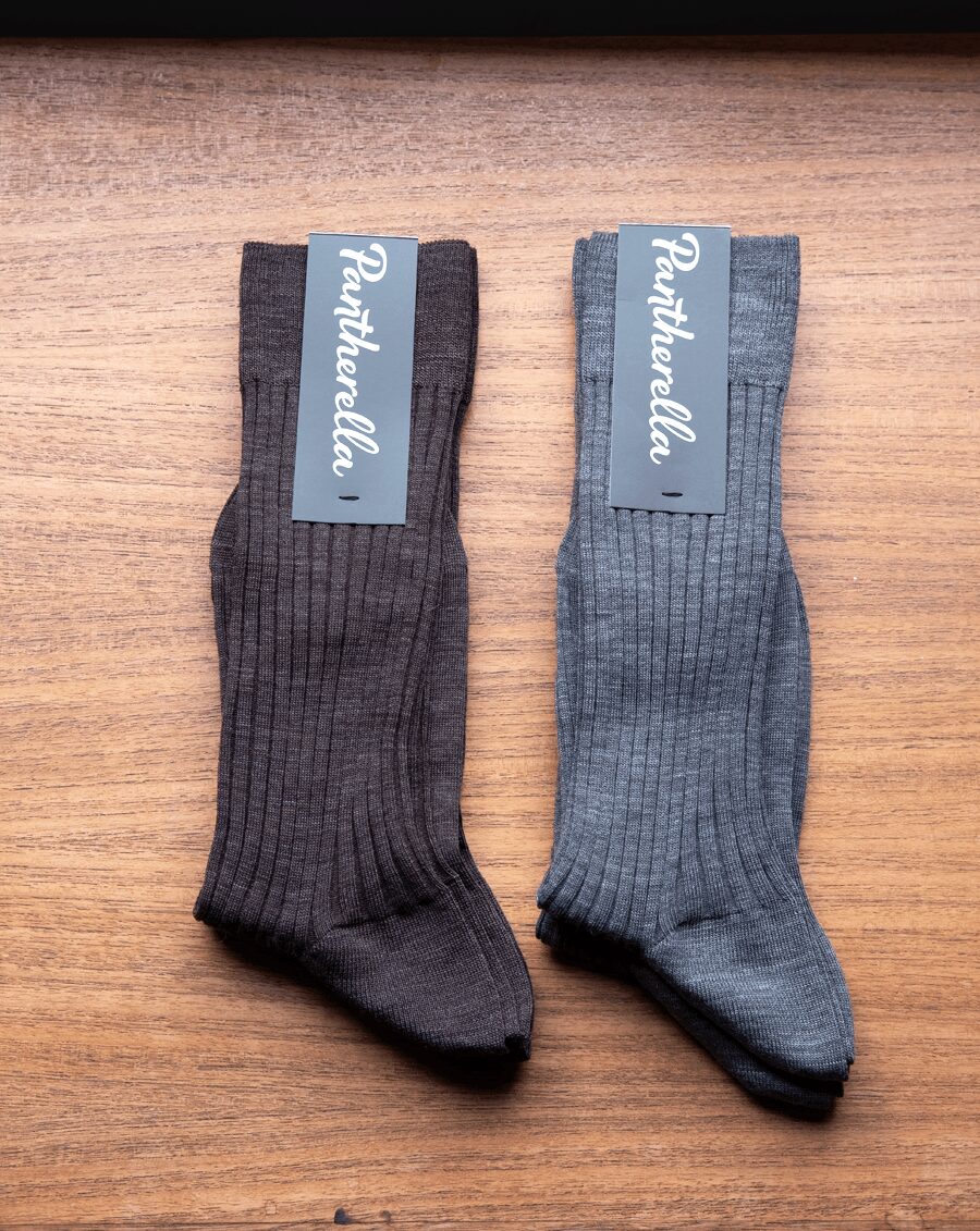 Pantherella　5×3 Wool Nylon Rib Socks “LABURNUM”