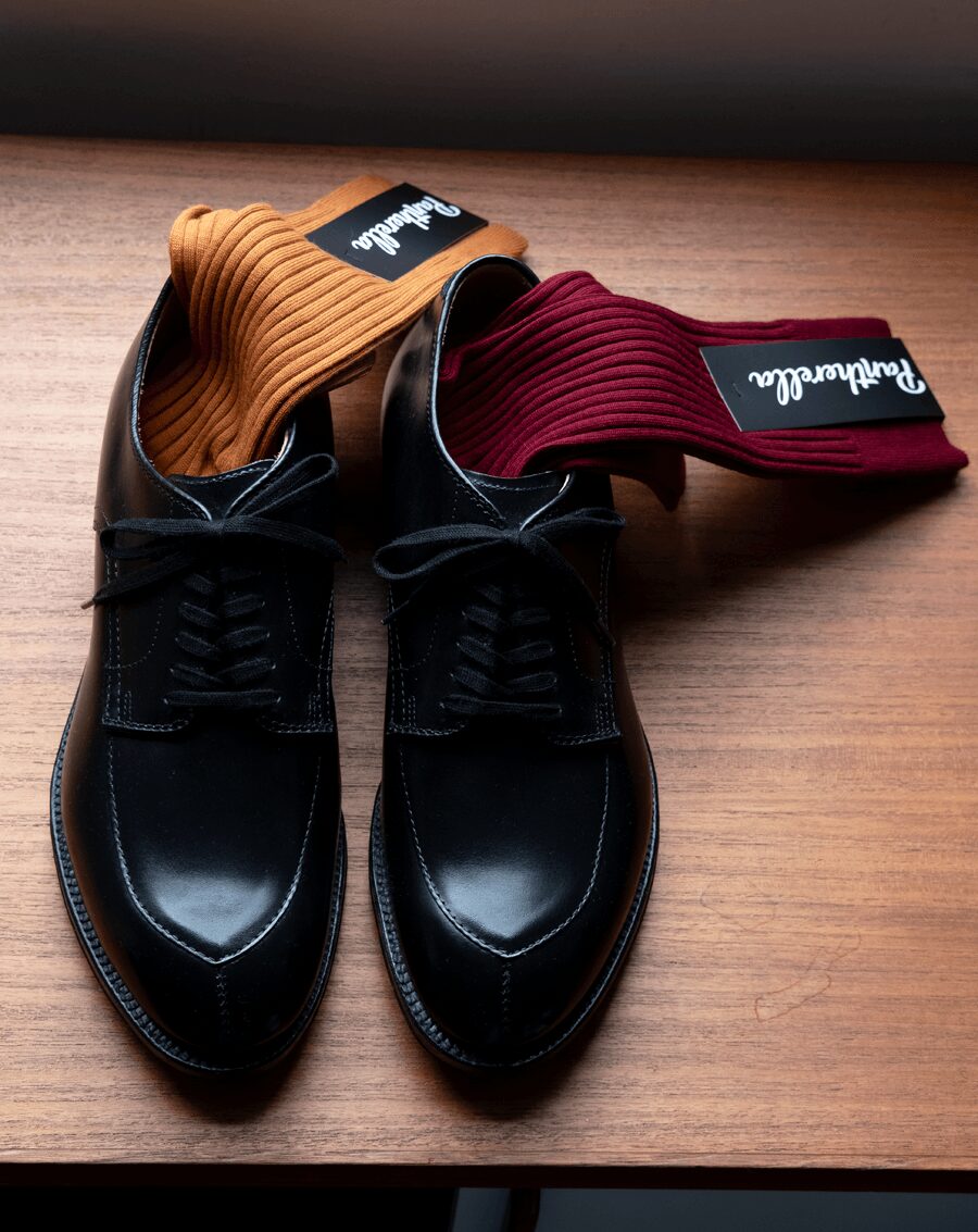 Pantherella　5×3 Wool Nylon Rib Socks “LABURNUM”