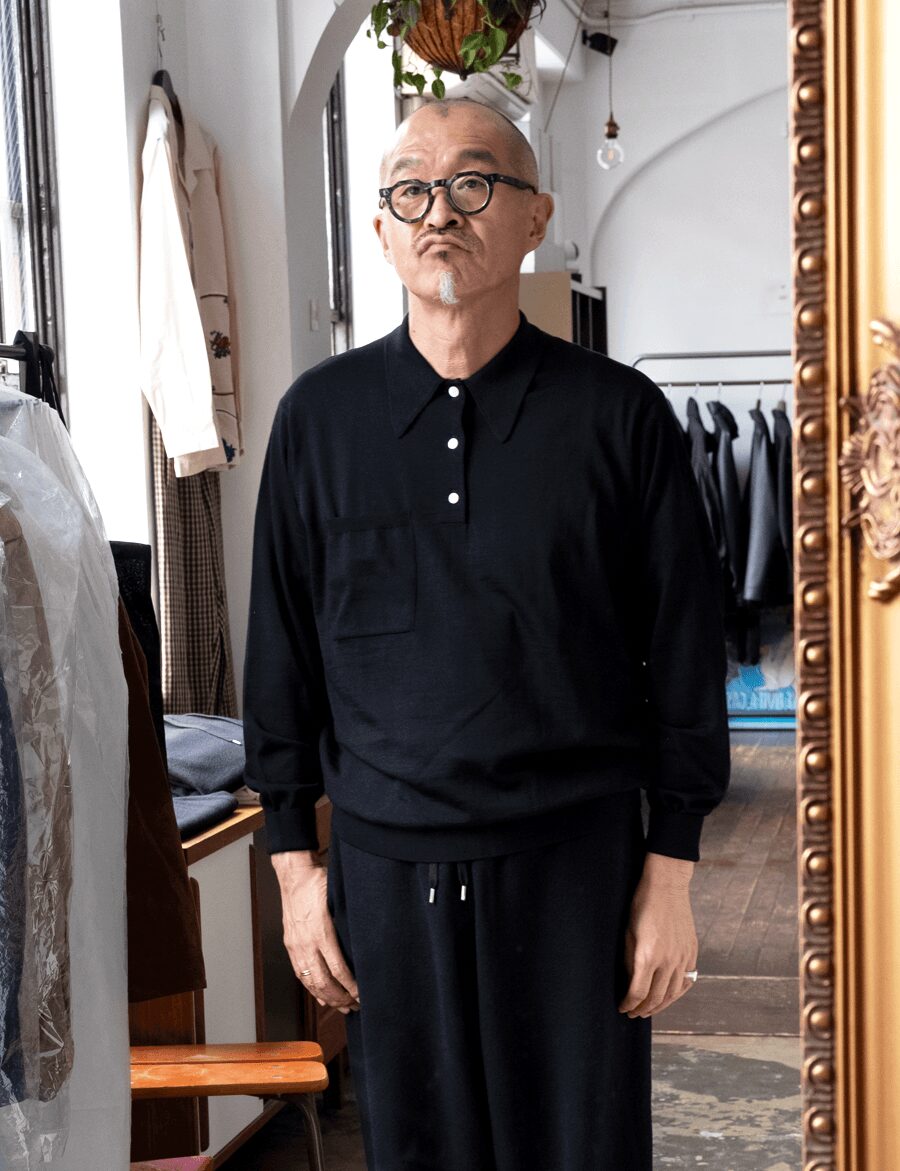 LÖWER　30G Long Sleeve Polo Shirt