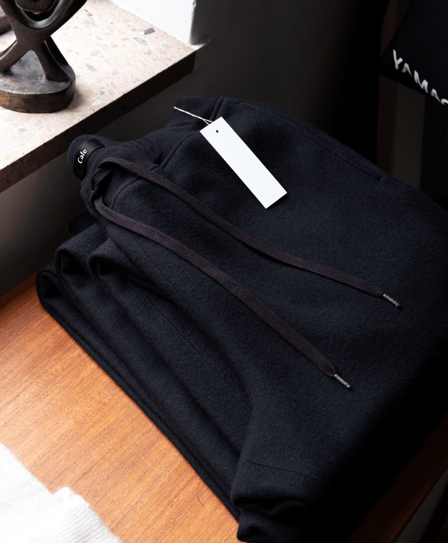 Cale　Super 120’s Air-wool Fleece Draw String Pants