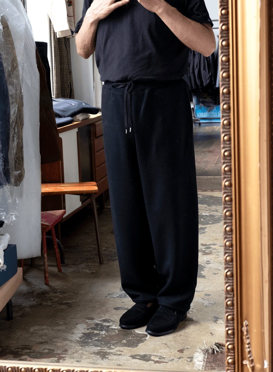 Cale　Super 120’s Air-wool Fleece Draw String Pants