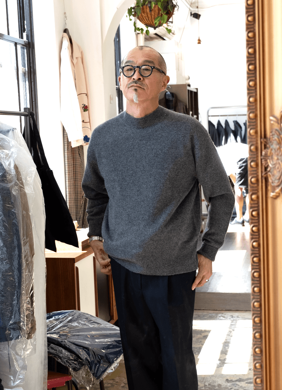 Rencontrant　YAK × CASHMERE MOCK NECK SWEATER