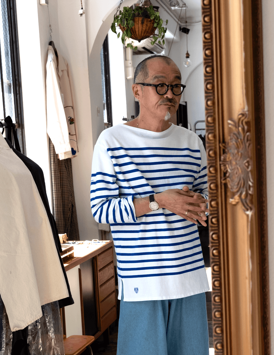 ORCIVAL　#6101 BOAT NECK LONG SLEEVE P.O.