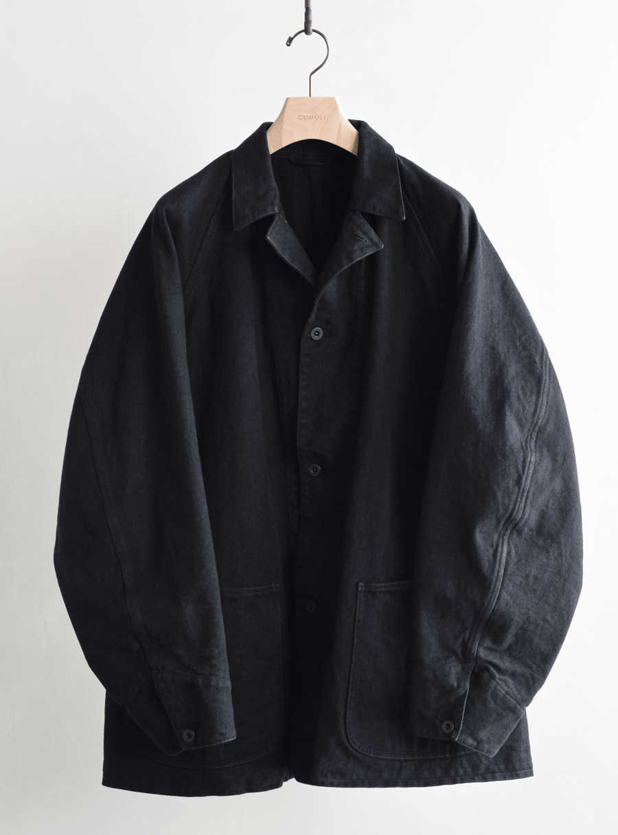COMOLI　ブラックデニム ワークジャケット