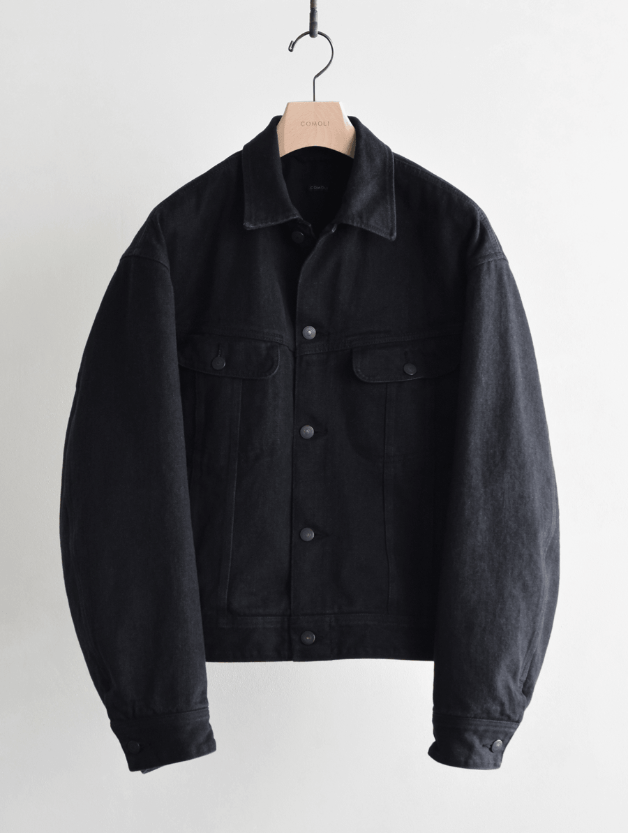 COMOLI　ブラックデニム  ジャケット
