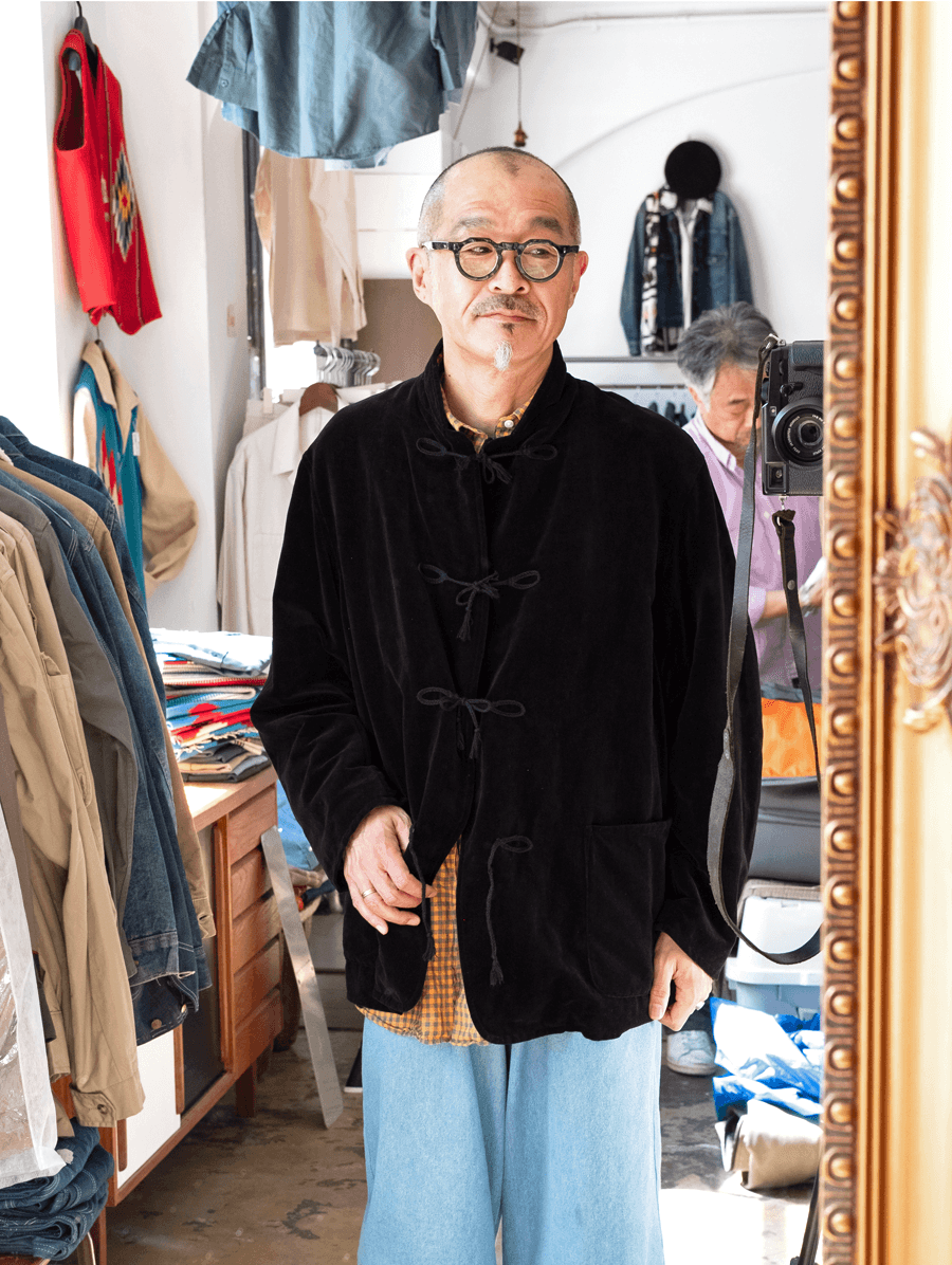COMOLI　ベルベット ジャケット