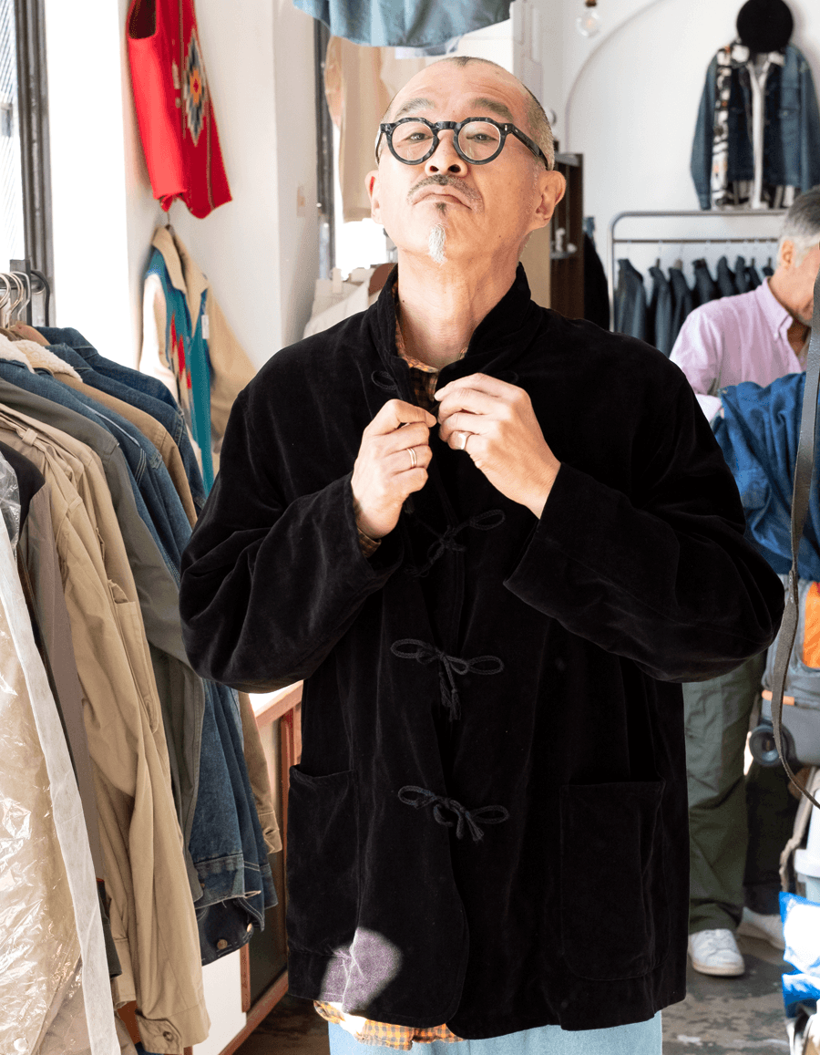 COMOLI　ベルベット ジャケット
