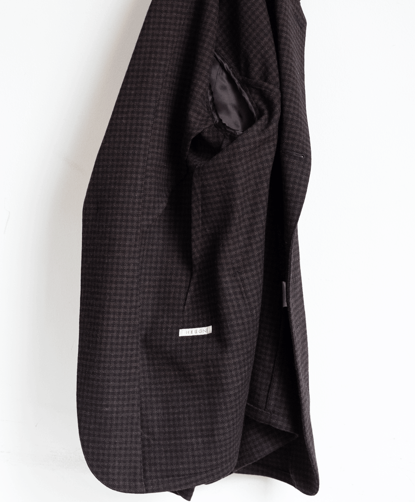 HEUGN　JACKET048 Brown Check “Henrri”