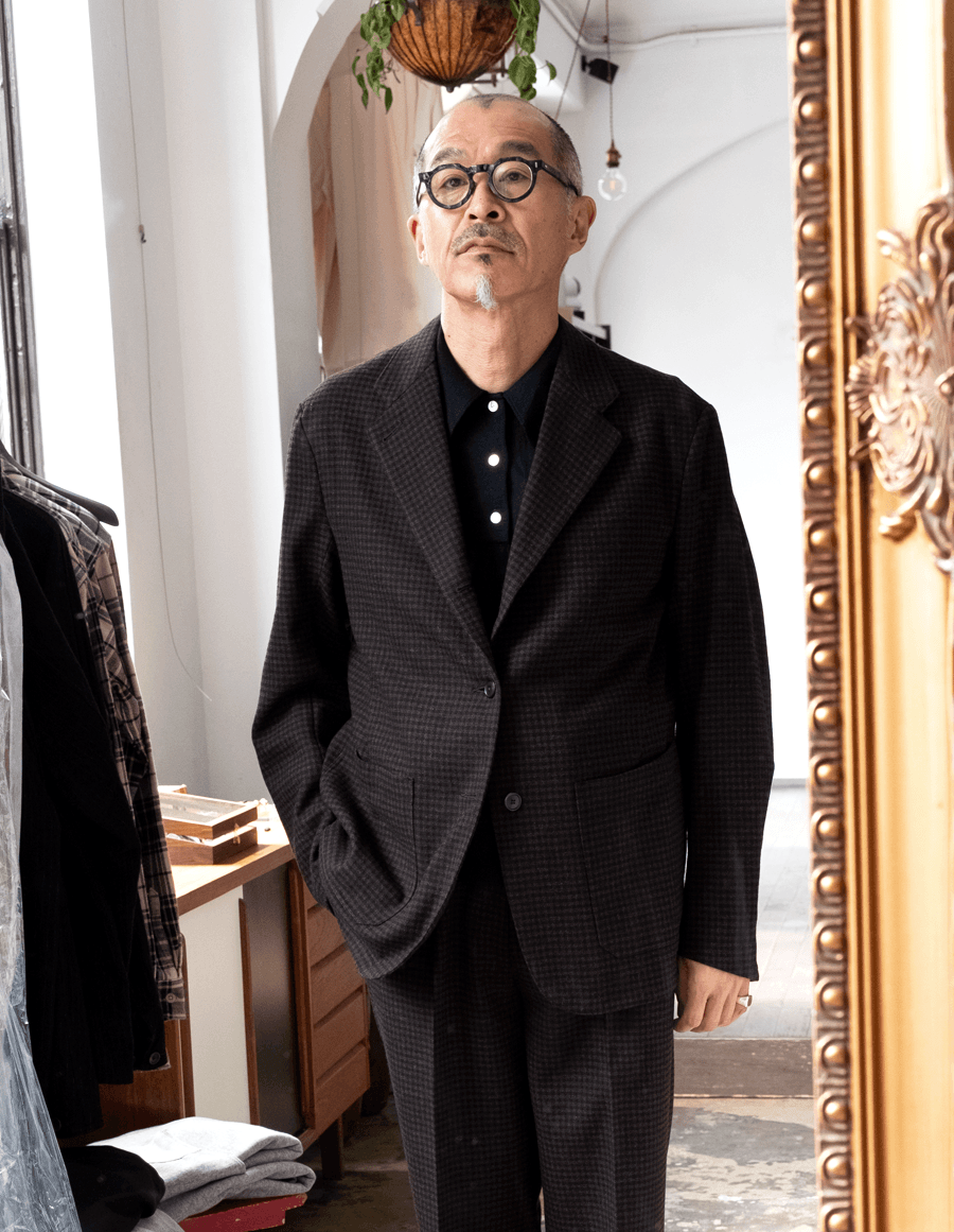 HEUGN　JACKET048 Brown Check “Henrri”