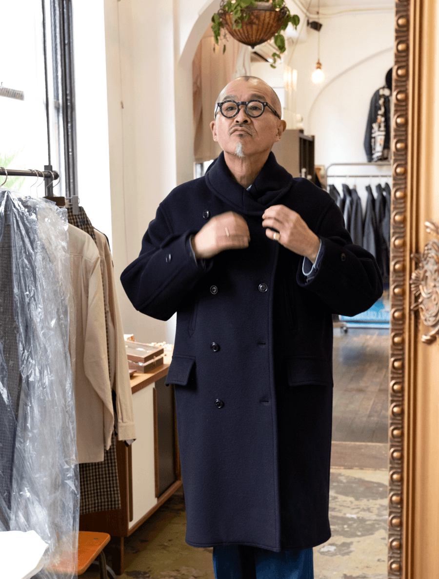 blurhms ROOTSTOCK　Wool Melton Mackinaw Coat